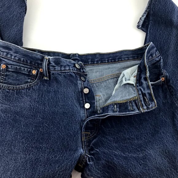 Levi's 501 Vintage Original Fit Button Fly Straight Leg High Waist Jeans 36x32 - Picture 5 of 14